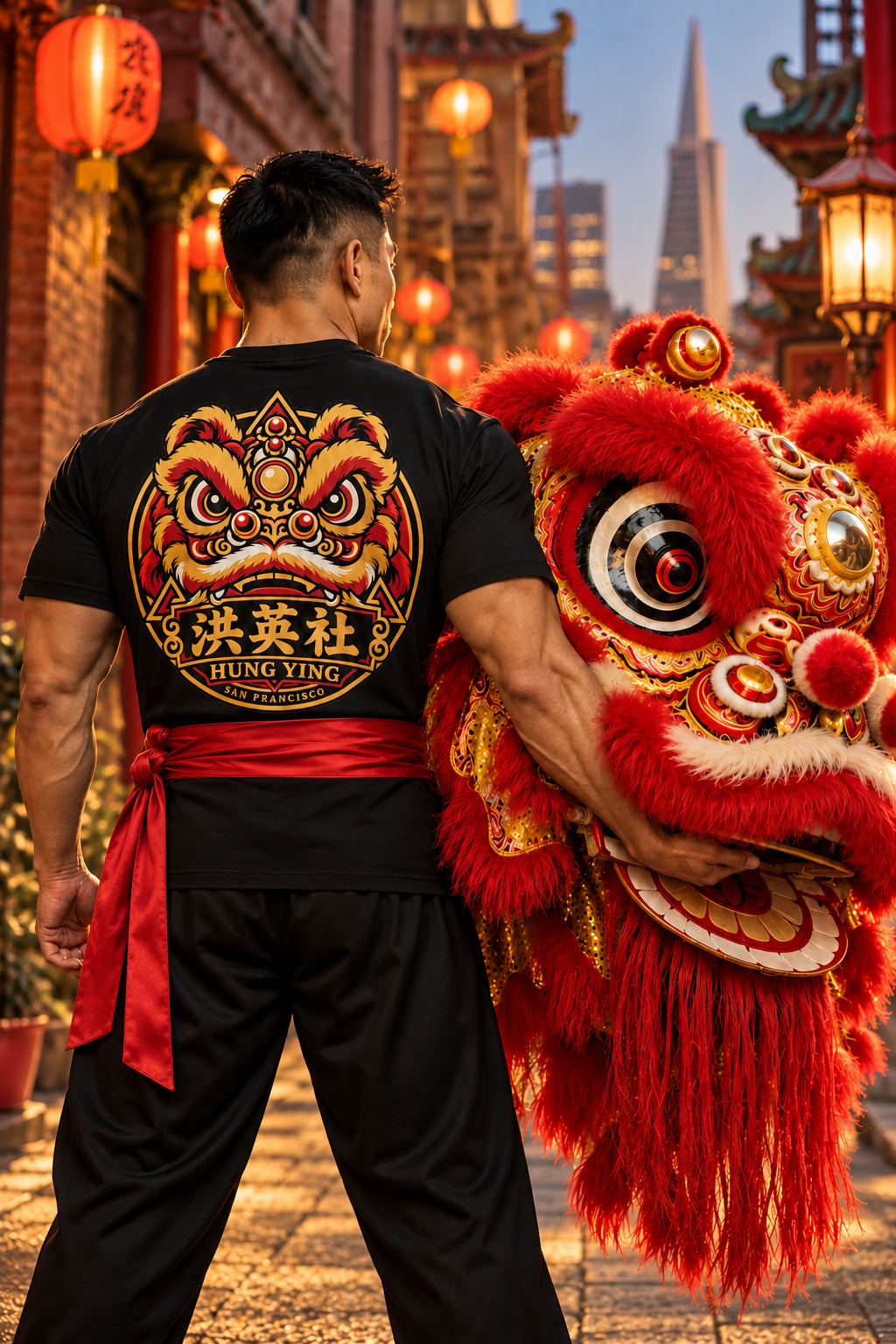Hung Ying lion dance campaign artwork